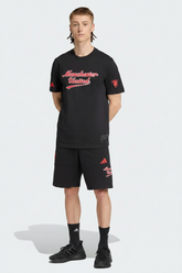 Adidas Completino Manchester United Uomo Nero Rosso