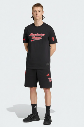 Adidas Completino Manchester United Uomo Nero Rosso
