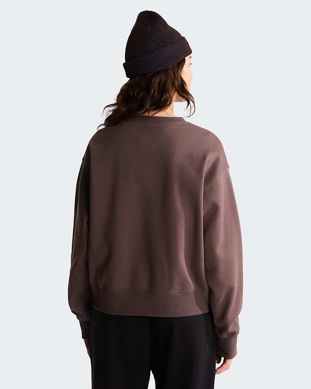THE NORTH FACE Felpa Donna Girocollo Logo Piccolo Marrone/Nero 26/27
