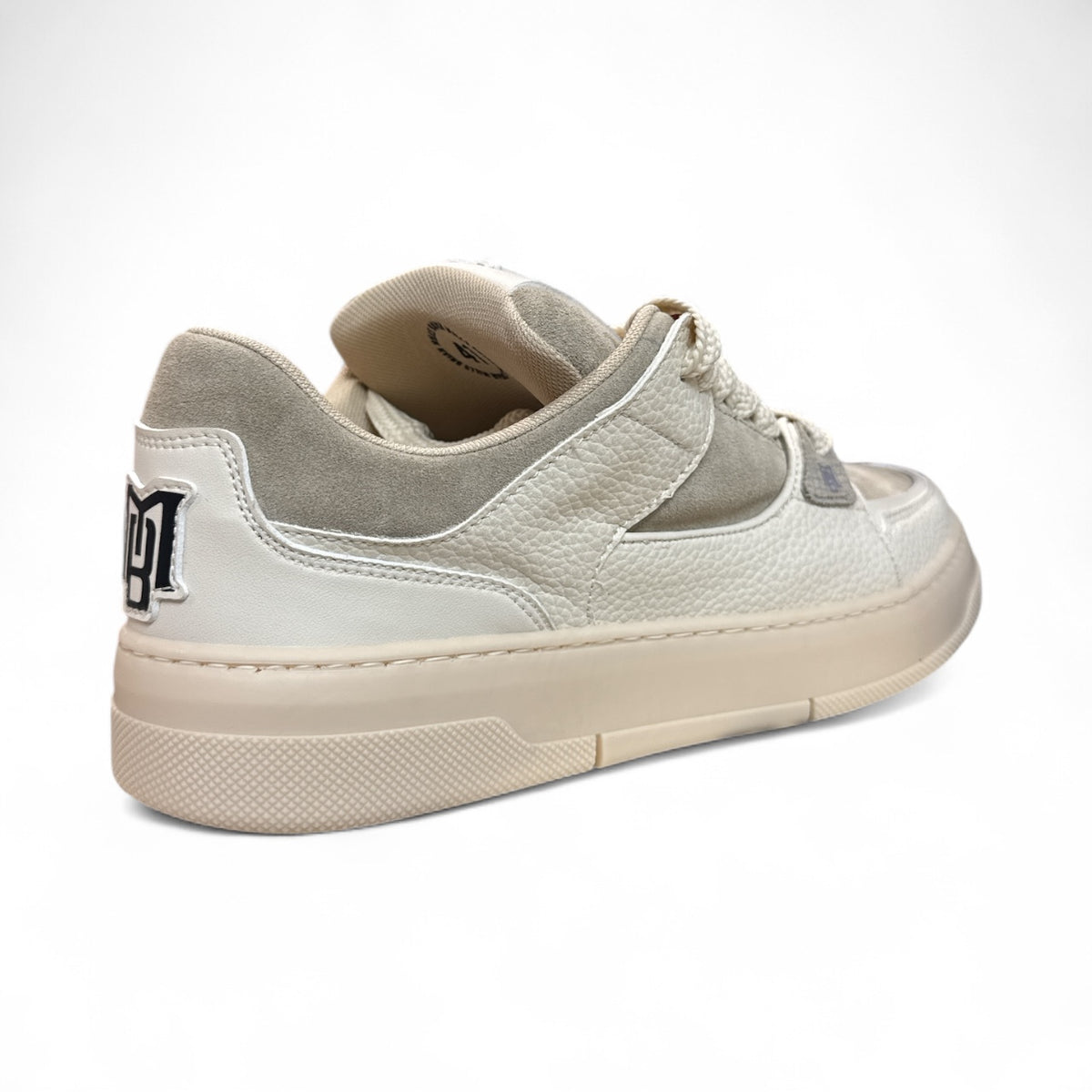 BRIAN MILLS Sneakers in Pelle e Camoscio Made in Italy Mod. Beige