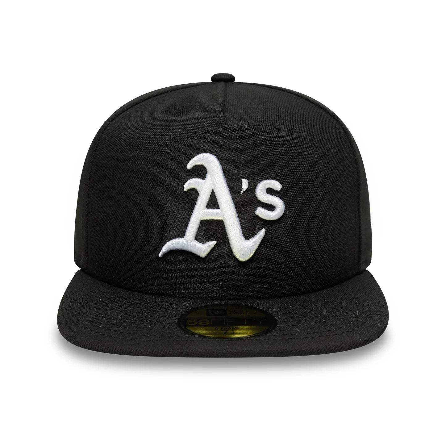 NEW ERA Cappello Athletics con visiera Dritta 59 Fifty Nero Logo Bianco