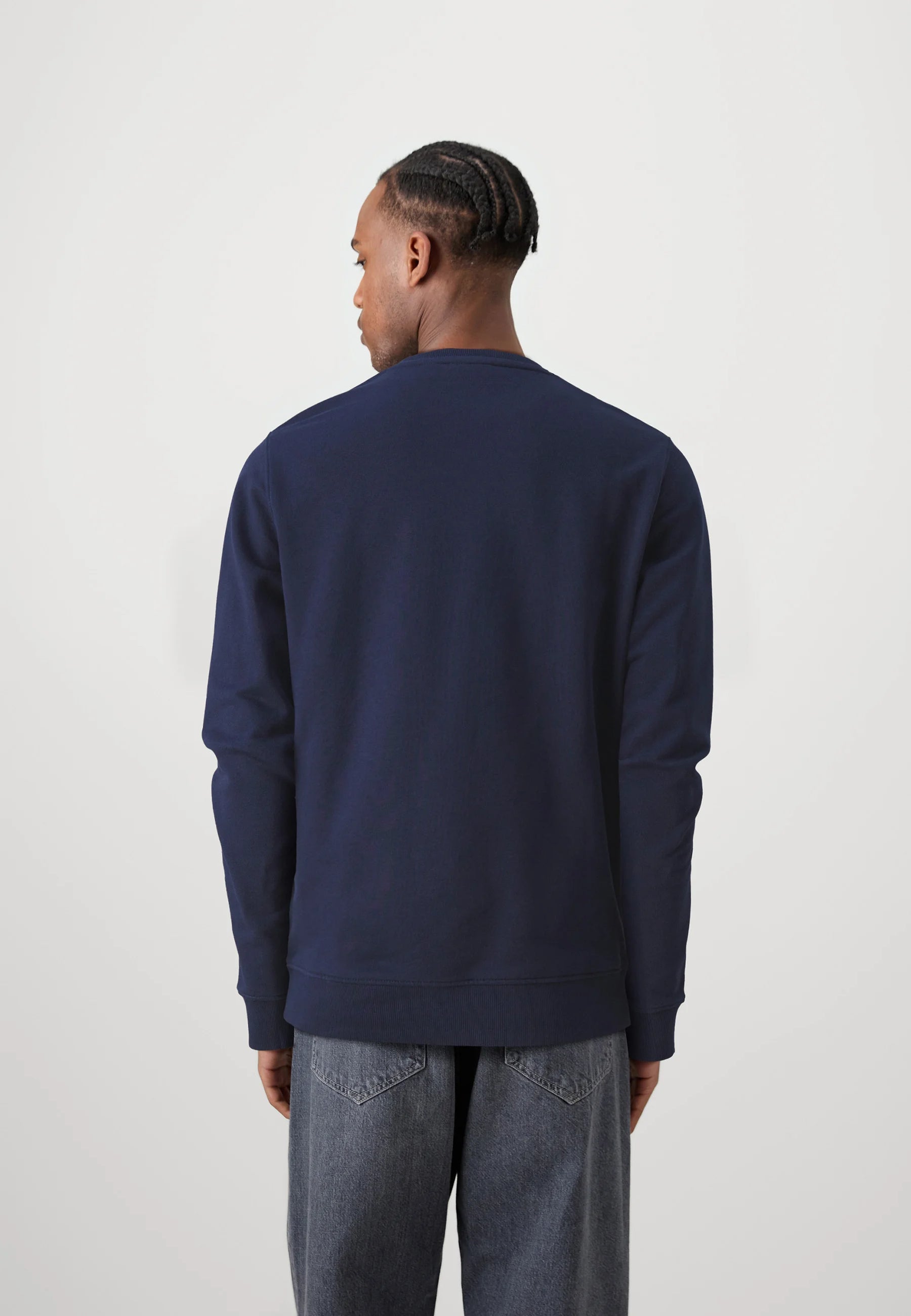 LYLE&SCOTT Felpa Girocollo In Cotone Blu Navy