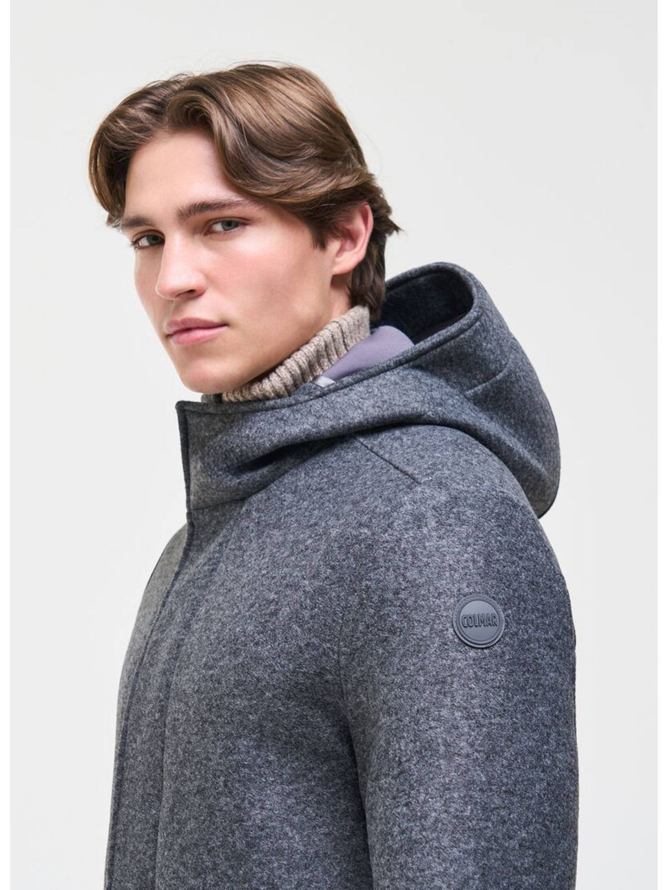 COLMAR Cappotto Lungo Invernale Con Cappuccio Grigio 26/27