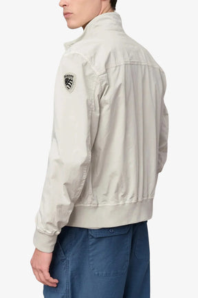 BLAUER BADGER DYED Antivento Uomo Senza Cappuccio Bianco