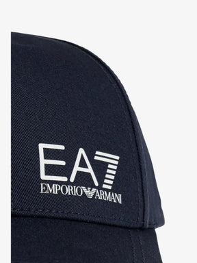 EA7 Cappello Blu/Bianco Visiera Curva