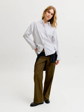 JJXX DONNA JXCARO CAMICIA A RIGHE BIANCA