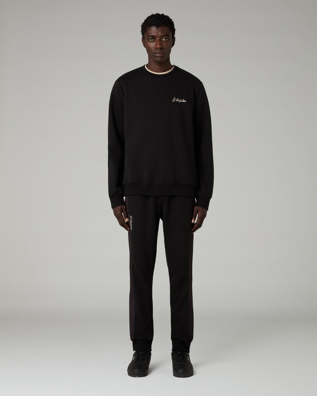 AUSTRALIAN Tuta Iconissima Felpata Nera Grigia 25/26