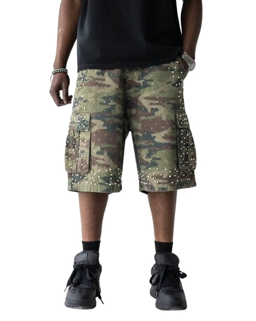 BLACK ISLAND Bermuda Jeans Camo