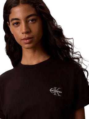 CALVIN KLEIN T-Shirt Con Stampa Logo Nera