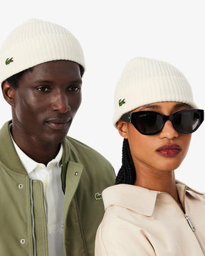 LACOSTE Berretto In Lana Bianco