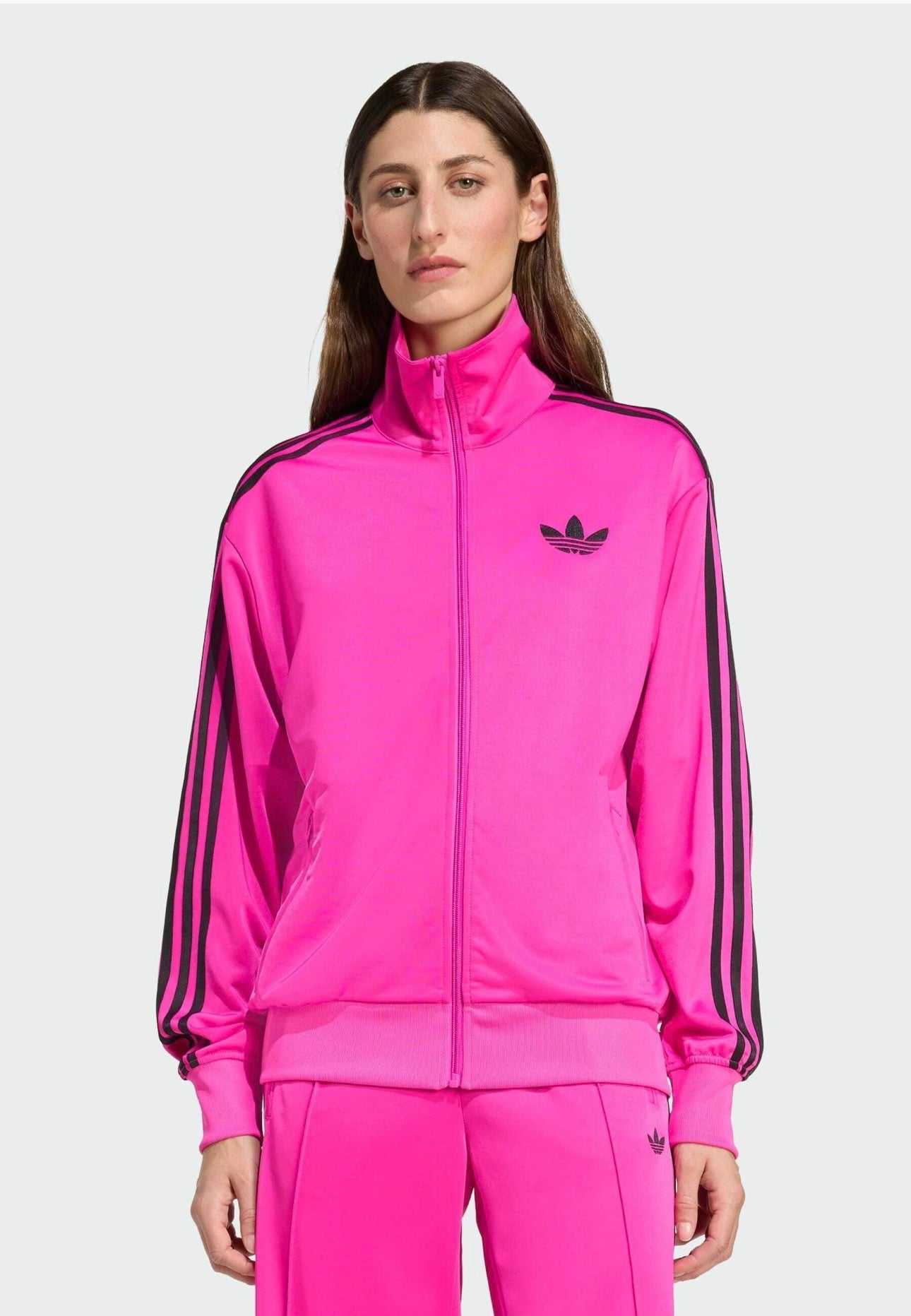 Adidas Originals Tuta Completa Donna Fucsia Strisce Nere