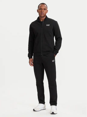 EMPORIO ARMANI Tuta Completa Con Zip Senza Cappuccio Nero/Bianco