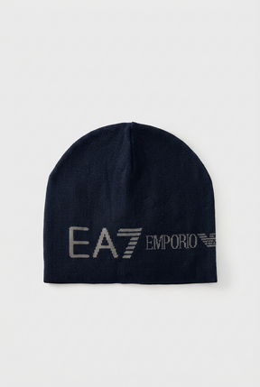 EMPORIO ARMANI Berretto Invernale Beanie Hat Blu