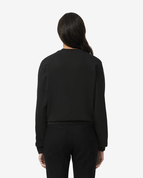 LACOSTE Felpa Girocollo Donna Nera
