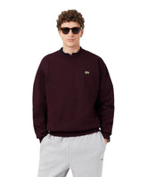 LACOSTE Felpa In Cotone Girocollo Bordeaux 26/27