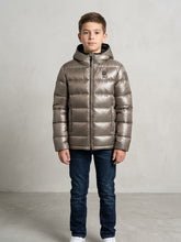 BLAUER Piumino Ansel Junior Con Cappuccio Bambino Grigio