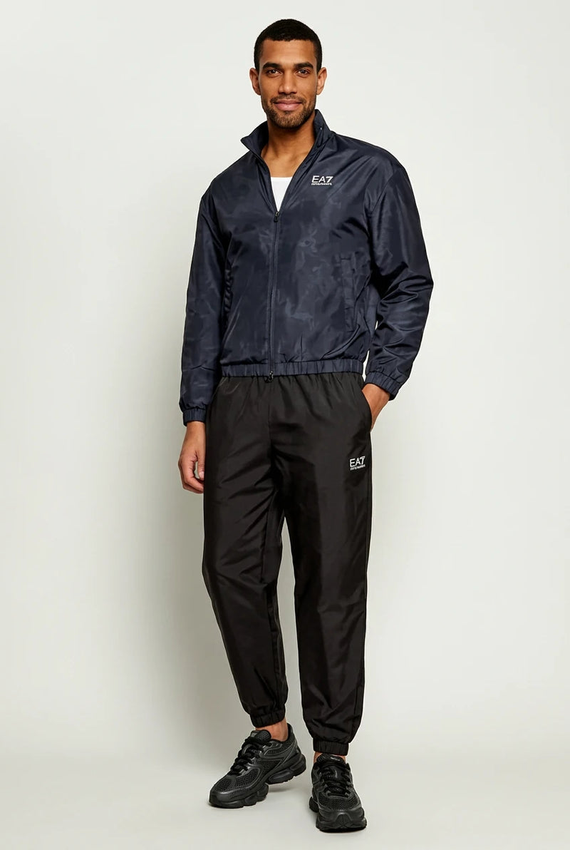 EMPORIO ARMANI Tuta Completa Con Zip Senza Cappuccio Blu/Nero