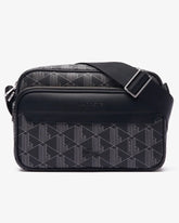 LACOSTE Tracolla Monogram Media  Nera