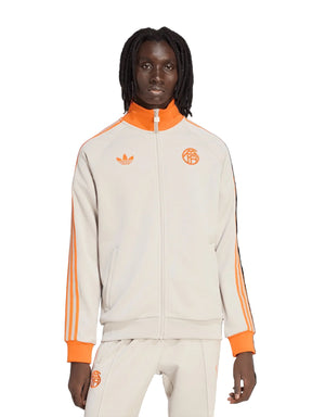 ADIDAS ORIGINALS Tuta Bayern Monaco Acetata Pantalone Fondo Largo Beige/Arancione