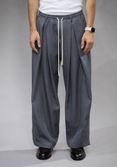 TOKYO Pantalone Baggy Con Elestico In Vita Grigio