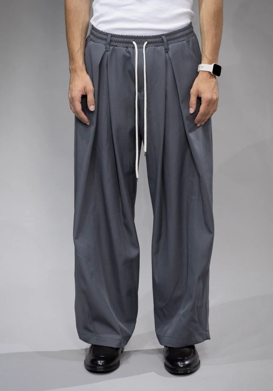 TOKYO Pantalone Baggy Con Elestico In Vita Grigio
