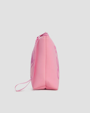 SAINT BARTH Pochette Aline In Scuba Cow West Basic Rosa