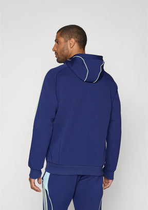 ADIDAS Tuta Ajax Felpata Con Cappuccio Blu/Azzurro/Fluo