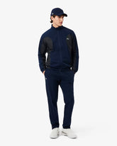 LACOSTE Tuta In Microfibra Impermeabile Con Zip Blu