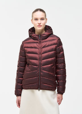 COLMAR Donna Piumino Icon Fasciato Con Cappuccio Bordeux 26/27