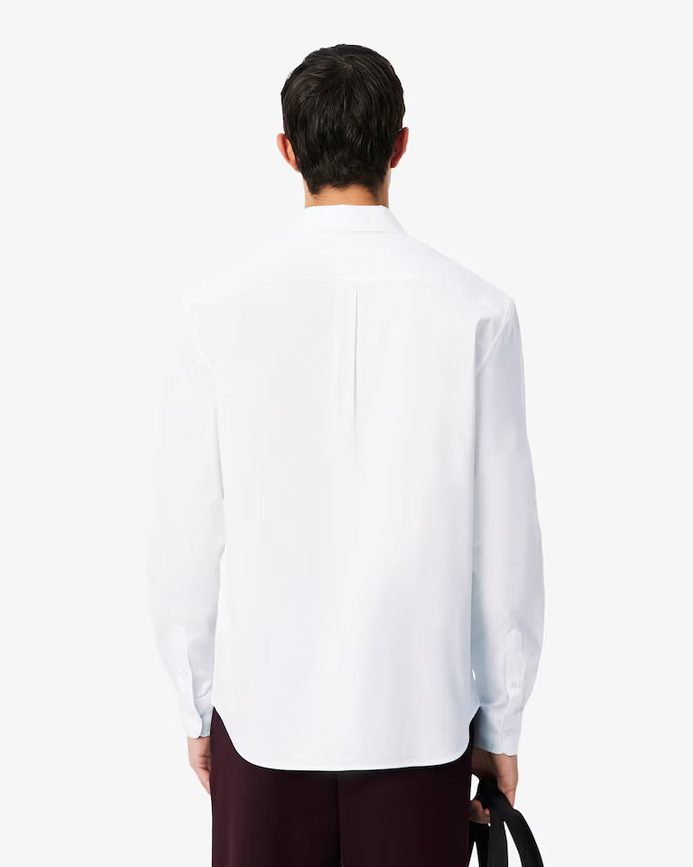 LACOSTE Camicia Regular Fit Bianca