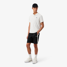 LACOSTE Pantaloncino Con Banda Laterale Nero/Bianco