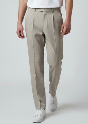 SOLDIER Pantalone Sartoriale Beige Fondo Largo