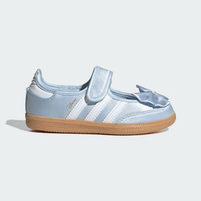 ADIDAS Samba ballerina  Bambina Collaborazione Disney Jane Azzurra Con Fiocco Azzurra Strisce Bianche