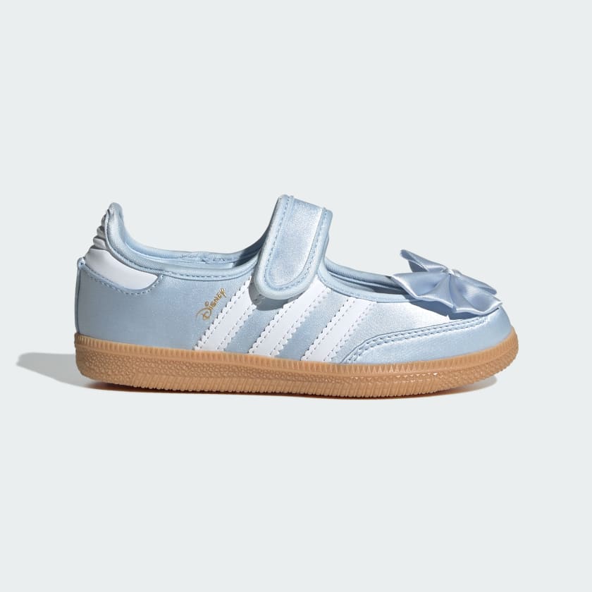 ADIDAS Samba ballerina  Bambina Collaborazione Disney Jane Azzurra Con Fiocco Azzurra Strisce Bianche