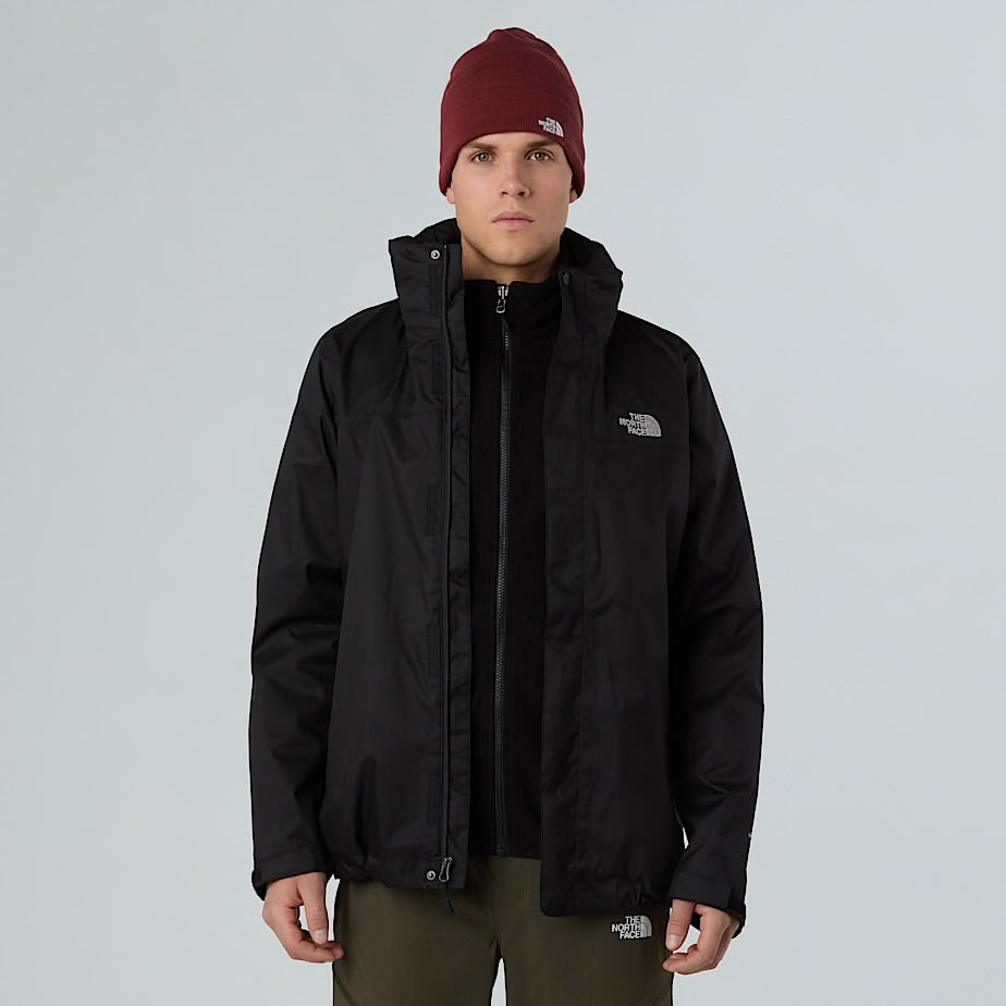 THE NORTH FACE Giubbotto Invernale Evolve II Tri Jacket Con Cappuccio Nero