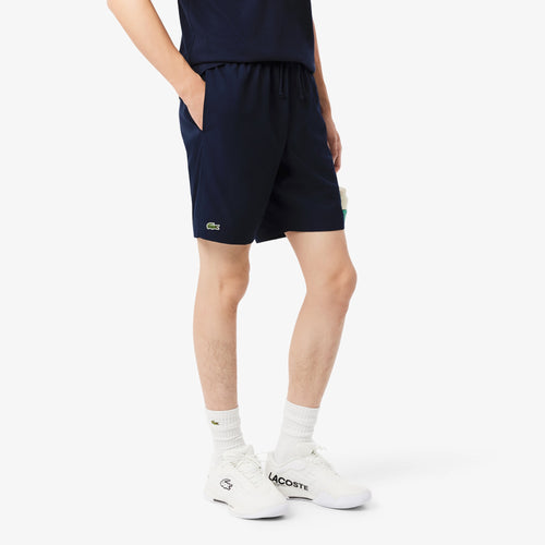 LACOSTE Pantaloncino In Cotone Basic Blu