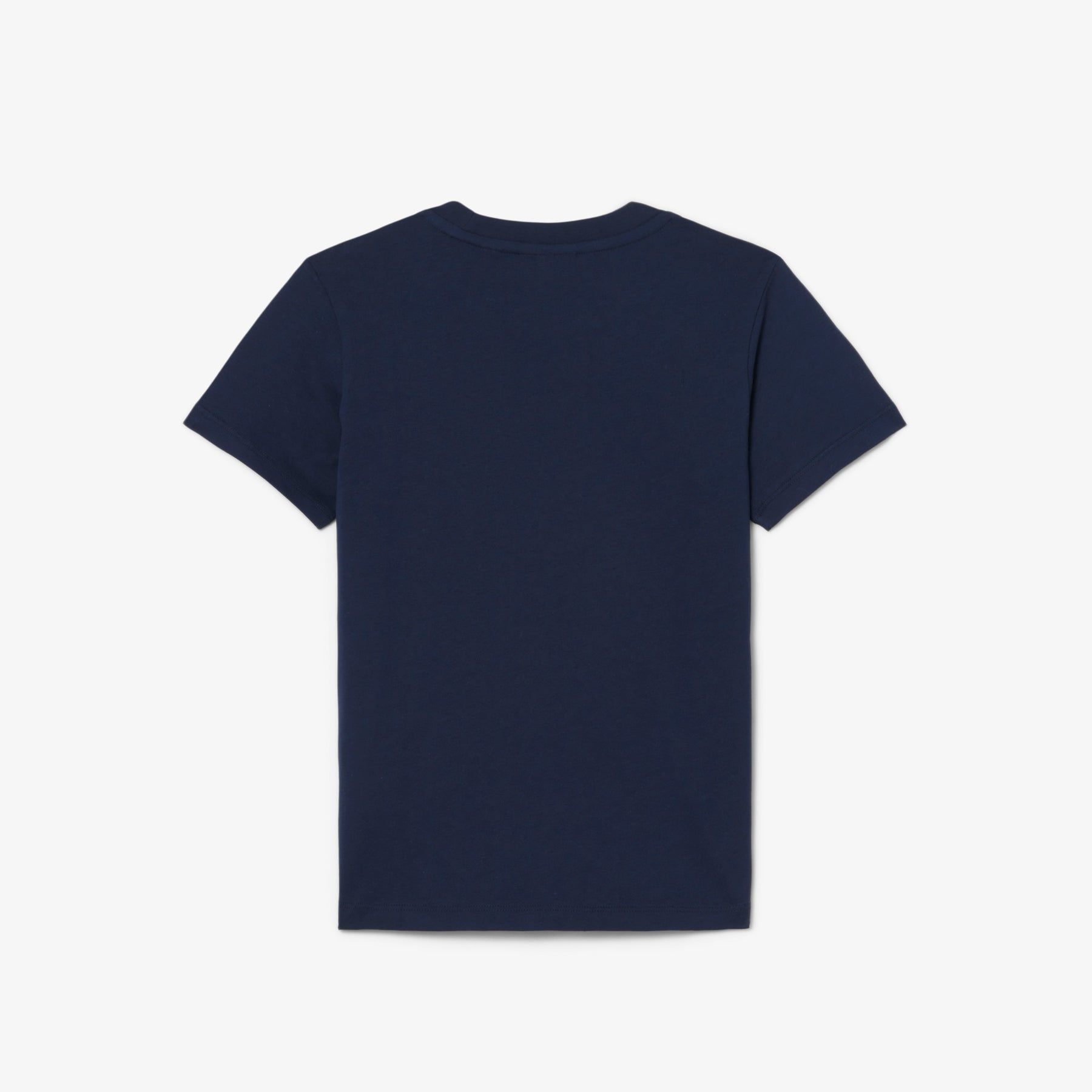 LACOSTE T-Shirt Bambino/Bambina Basic In Cotone Blu