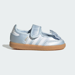 ADIDAS Samba ballerina  Baby Bambina Collaborazione Disney Jane Azzurra Con Fiocco Azzurra Strisce Bianche