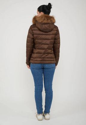 BLAUER Giubbotto Arcadia Invernale Con Pelliccia Donna Marrone