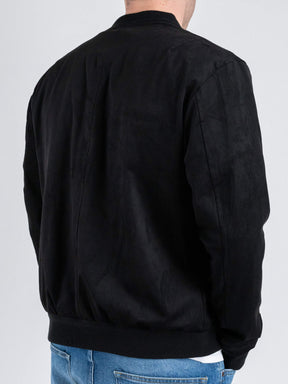 GIANNI LUPO Jacket In Renna Collo Alla Coreana Nero