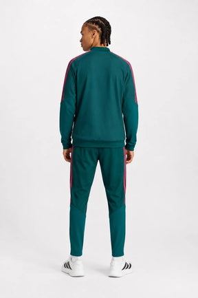 ADIDAS Tuta Completa Microfibra Real Madrid Uomo Verde/Rosa