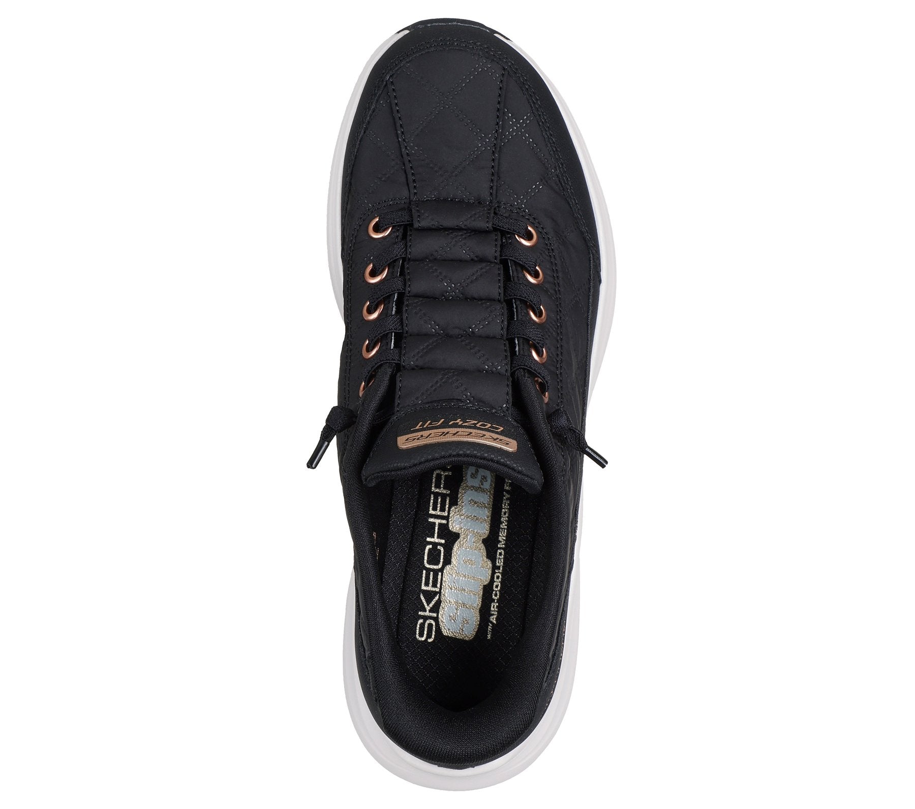 150413/BKRG Skechers Donna Countur Foam Nero 26/27