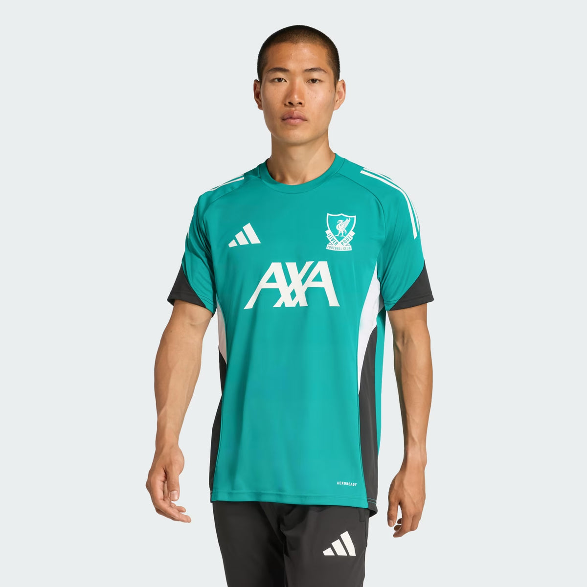 ADIDAS Completino LIVERPOOL Con Bande T-Shirt Verde Pantaloncino Nero