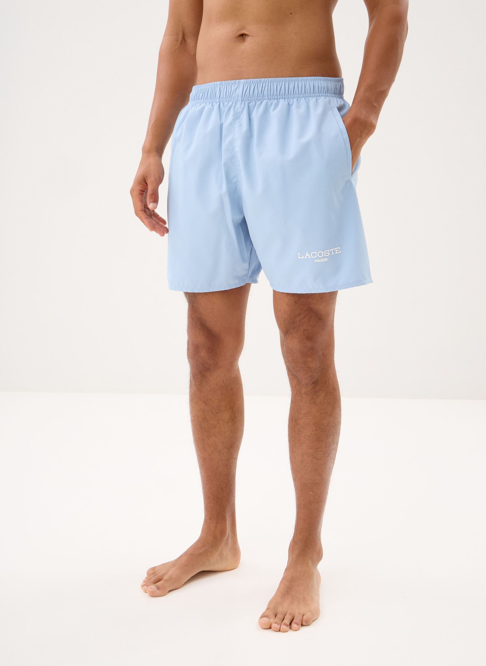 LACOSTE Costume Azzurro Lacoste Paris Logo Tono su Tono Azzurro