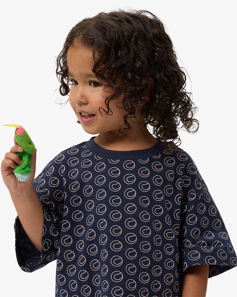 LACOSTE T-Shirt Fantasia Infant Blu/Rosa