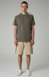 Australian Completino T-Shirt e Pantaloncino Uomo Marrone Beige