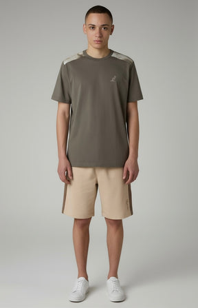 Australian Completino T-Shirt e Pantaloncino Uomo Marrone Beige