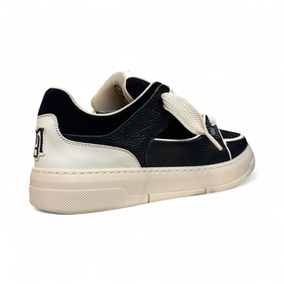BRIAN MILLS Sneakers in Pelle e Camoscio Made in Italy Mod. Nera e Beige