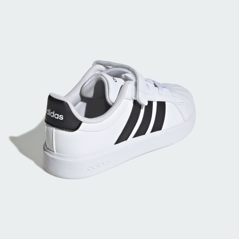 ADIDAS Superstar Streettalk CON STRAPPO Sneaker Bambino In Pelle Bianca/Nera