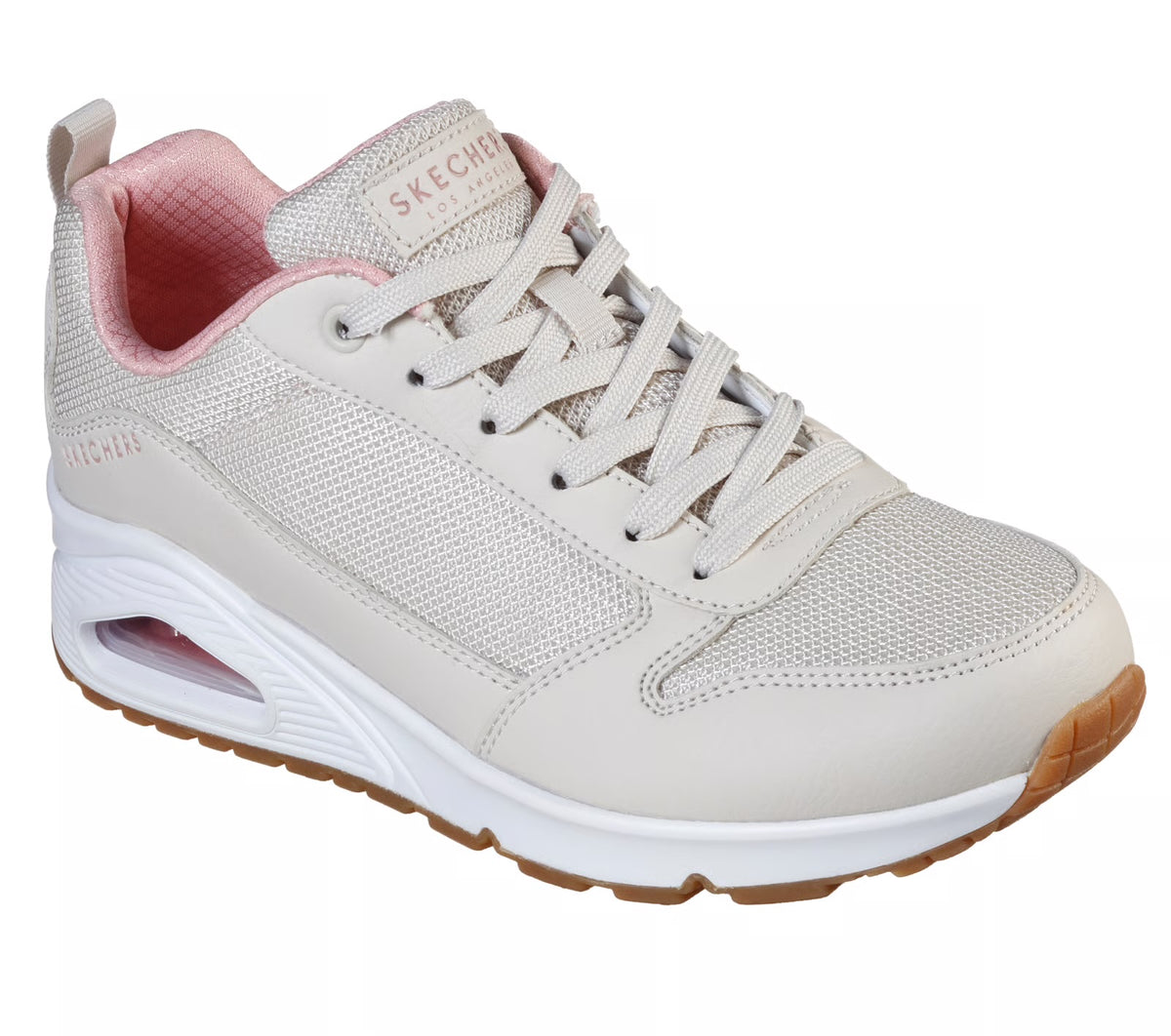155005 NAT Skechers Uno Inside Matters Sneaker Unisex Beige